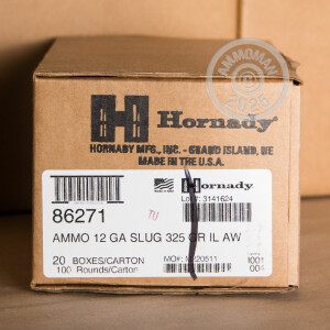 Image of 12 GAUGE HORNADY AMERICAN WHITETAIL 325 GRAIN SABOT SLUG (5 SHELLS)