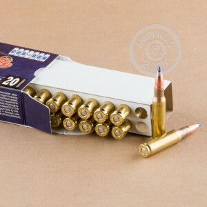 Photo detailing the 308 WIN CORBON 130 GRAIN T-DPX (20 ROUNDS) for sale at AmmoMan.com.