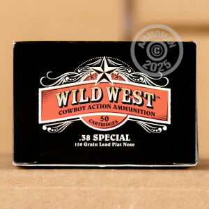 Photo detailing the 38 SPECIAL SELLIER & BELLOT WILD WEST 158 GRAIN LFN (1000 ROUNDS) for sale at AmmoMan.com.