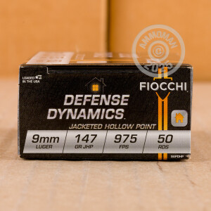 Image of 9MM LUGER FIOCCHI 147 GRAIN JHP (1000 ROUNDS)