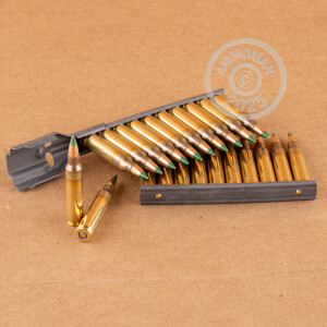 Photo detailing the 5.56X45 PMC X-TAC BATTLE PACK 62 GRAIN FMJ GREEN TIP (120 ROUNDS) for sale at AmmoMan.com.