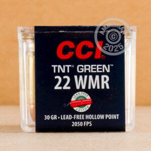 Image of 22 WMR CCI TNT GREEN 30 GRAIN HP (50 ROUNDS)