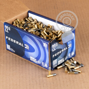 Photo detailing the 22 LR FEDERAL CHAMPION 40 GRAIN LRN (3200 ROUNDS) for sale at AmmoMan.com.