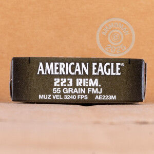 Image of 223 REM FEDERAL AMERICAN EAGLE MILITARY GRADE 55 GRAIN FMJBT (500 ROUNDS)