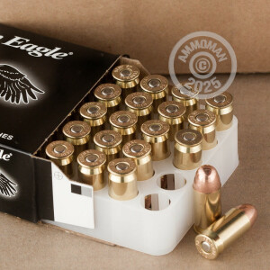 Photo detailing the 45 ACP FEDERAL AMERICAN EAGLE SUPPRESSOR SUBSONIC 230 GRAIN FMJ (500 ROUNDS) for sale at AmmoMan.com.
