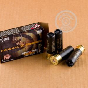 Image of the 12 GAUGE FEDERAL FREIGHT TRAIN COPPER 2-3/4" 300 GRAIN SABOT SLUG (50 ROUNDS) available at AmmoMan.com.