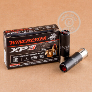 Image of 12 GAUGE WINCHESTER XP3 300 GRAIN 3" HV SABOT SLUG (5 ROUNDS)