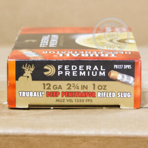 Image of the 12 Gauge - 2-3/4" 1 oz. Truball Deep Penetrator Rifled Slug - Federal Vital-Shok - 5 Rounds available at AmmoMan.com.