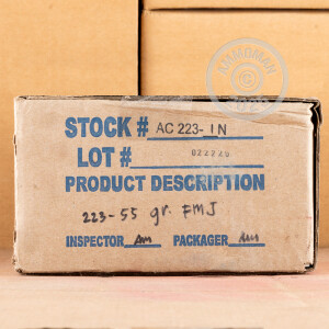 An image of 223 Remington ammo made by Armscor at AmmoMan.com.