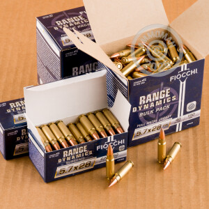 Image of 5.7x28MM FIOCCHI COMBO PACK 40 GRAIN FMJ & 62 GRAIN FMJ (400 ROUNDS)