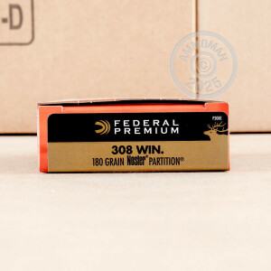 Image of 308 WIN FEDERAL 180 GRAIN NOSLER PARTITION SP (20 ROUNDS)