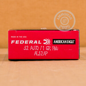 Photograph showing detail of 32 AUTO FEDERAL AMERICAN EAGLE 71 GRAIN FMJ (1000 ROUNDS)