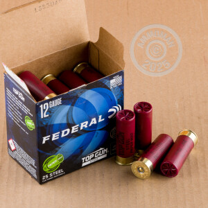 Image of 12 GAUGE FEDERAL TOP GUN 2-3/4" 1 OZ. #7.5 STEEL SHOT (250 ROUNDS)