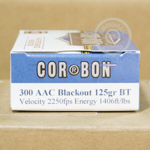 Image of the 300 AAC BLACKOUT CORBON 125 GRAIN BALLISTIC TIP (20 ROUNDS) available at AmmoMan.com.