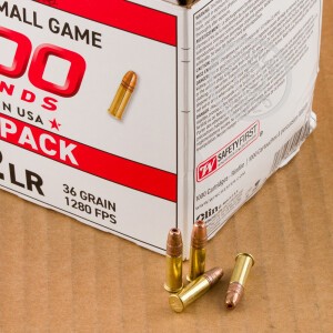 Photo detailing the 22 LR WINCHESTER USA 36 GRAIN CPHP (2000 ROUNDS) for sale at AmmoMan.com.