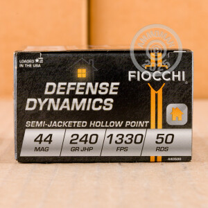 Image of 44 MAGNUM FIOCCHI 240 GRAIN SJHP (50 ROUNDS)