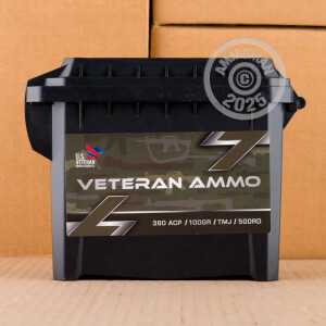 Image of Veteran Ammo .380 Auto pistol ammunition.