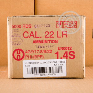  .22 Long Rifle ammo for sale at AmmoMan.com - 5000 rounds.