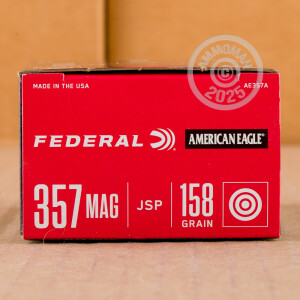 Image of .357 MAGNUM FEDERAL AMERICAN EAGLE 158 GRAIN JSP (1000 ROUNDS)