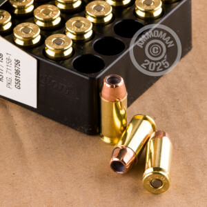 Photograph showing detail of 40 S&W REMINGTON HTP 180 GRAIN JHP (500 ROUNDS)