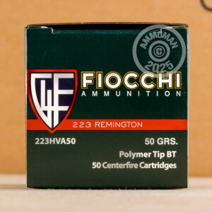 Image of 223 REMINGTON FIOCCHI IN PLANO AMMO CAN 50 GRAIN V-MAX POLYMER TIP (200 ROUNDS)