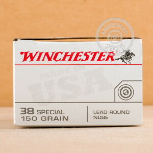 Image of 38 SPECIAL WINCHESTER 150 GRAIN LRN (50 ROUNDS)