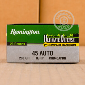 Image of 45 ACP REMINGTON ULTIMATE DEFENSE 230 GRAIN JHP (500 ROUNDS)