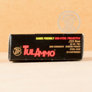 Image of 223 Remington ammo by Tula Cartridge Works that's ideal for training at the range.