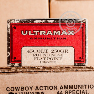 Image of the 45 COLT ULTRAMAX 250 GRAIN LRN (50 ROUNDS) available at AmmoMan.com.