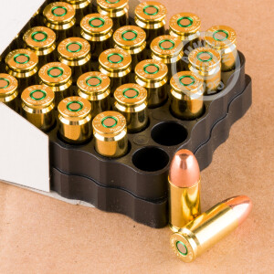 An image of 9mm Luger ammo made by GECO at AmmoMan.com.