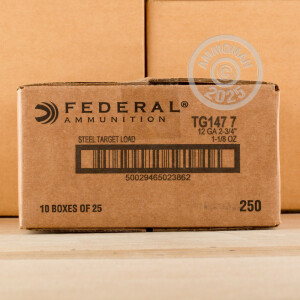 Photograph showing detail of 12 GAUGE FEDERAL TOP GUN STEEL 2-3/4" #7 (25 SHELLS)