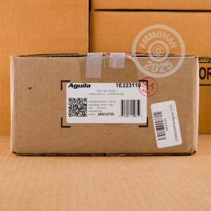 A photo of a box of Aguila ammo in 223 Remington.