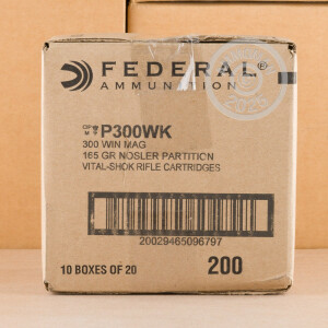 Image of 300 WIN MAG FEDERAL VITAL-SHOK 165 GRAIN NOSLER PARTITION SP (20 ROUNDS)