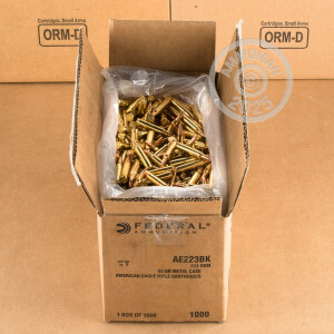 Photo of 223 Remington FMJ-BT ammo by Federal for sale.