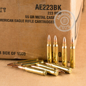 Image detailing the brass case on the Federal ammunition.