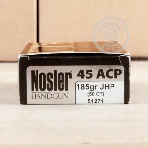 Image of Nosler Ammunition .45 Automatic pistol ammunition.