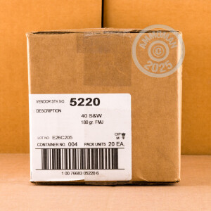 Image of the .40 S&W BLAZER BRASS 180 GRAIN FMJ (50 ROUNDS) available at AmmoMan.com.