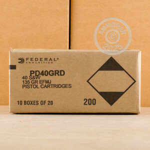 Image of 40 S&W FEDERAL GUARD DOG 135 GRAIN EFMJ (20 ROUNDS)