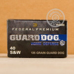 Image of 40 S&W FEDERAL GUARD DOG 135 GRAIN EFMJ (20 ROUNDS)