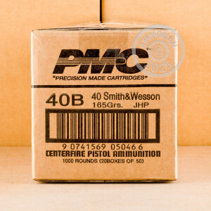 Image of 40 S&W PMC 165 GRAIN JHP (1000 Rounds)