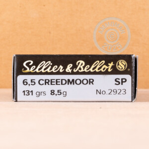 An image of 6.5MM CREEDMOOR ammo made by Sellier & Bellot at AmmoMan.com.