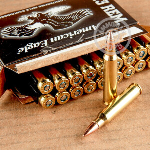 Image of the 223 REMINGTON FEDERAL AMERICAN EAGLE 55 GRAIN FMJ (500 ROUNDS) available at AmmoMan.com.