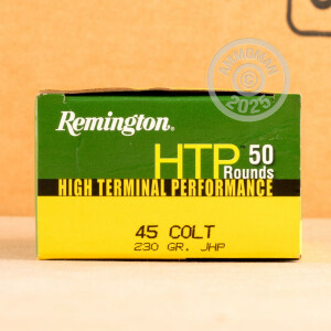 Photograph showing detail of 45 LONG COLT REMINGTON HTP 230 GRAIN JHP (500 ROUNDS)