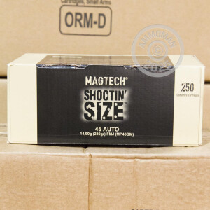 Image of the 45 ACP MAGTECH 230 GRAIN FMJ #MP45GM (1000 ROUNDS) available at AmmoMan.com.