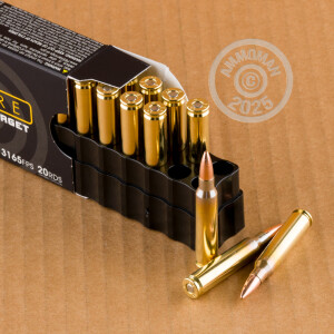 An image of 5.56x45mm ammo made by Ammo Incorporated at AmmoMan.com.