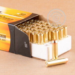 Photo detailing the 357 MAGNUM ARMSCOR USA 158 GRAIN FMJ (50 ROUNDS) for sale at AmmoMan.com.