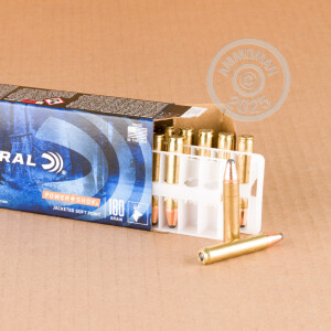 Photo detailing the 350 LEGEND FEDERAL POWER-SHOK 180 GRAIN SP (200 ROUNDS) for sale at AmmoMan.com.