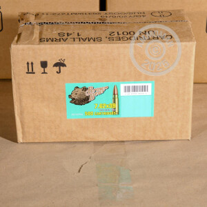 Photograph showing detail of 7.62X39MM BROWN BEAR 123 GRAIN FMJ POLYMER CASED (500 ROUNDS)