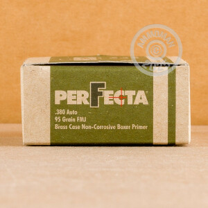 Image of 380 AUTO FIOCCHI PERFECTA 95 GRAIN FMJ (1000 ROUNDS)