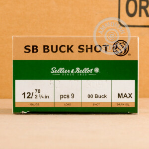 Photograph of Sellier & Bellot 12 Gauge 00 BUCK for sale at AmmoMan.com